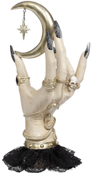 Halloween Hand & Moon Finial - 11 Inches (Set of 2) 64-55900
