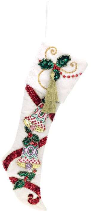 Bells Berry Stocking - 25 Inches
