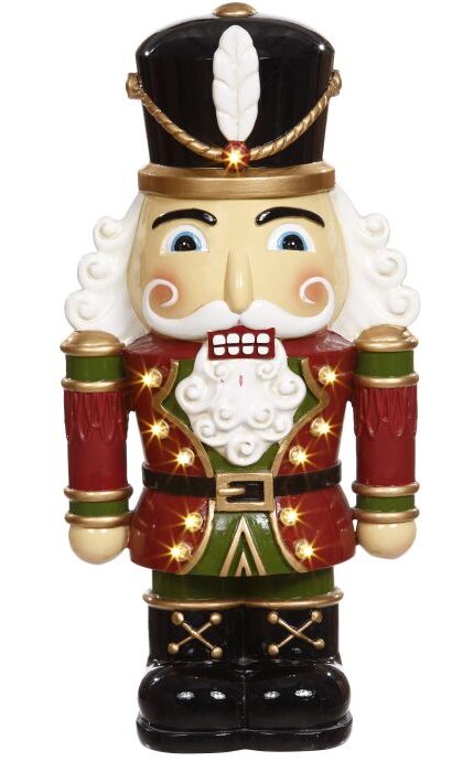 Nutcracker Soldier with Lights - 12 Inches, Set of 2