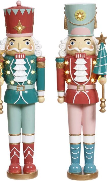 Royalty Nutcracker with Ligths,  - 18 Inches, Set of 2
