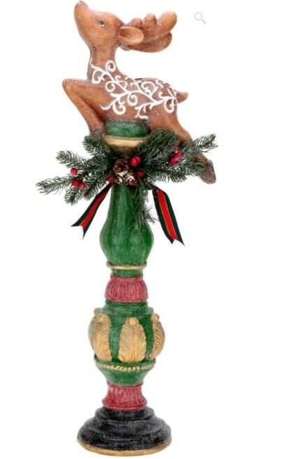 Prancing Christmas Deer Finial - 28 Inches (Free Shipping)