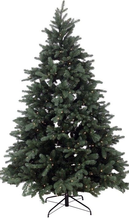 Pre-Lighted Holiday Christmas Tree 370 LED Lights - 7 Feet
