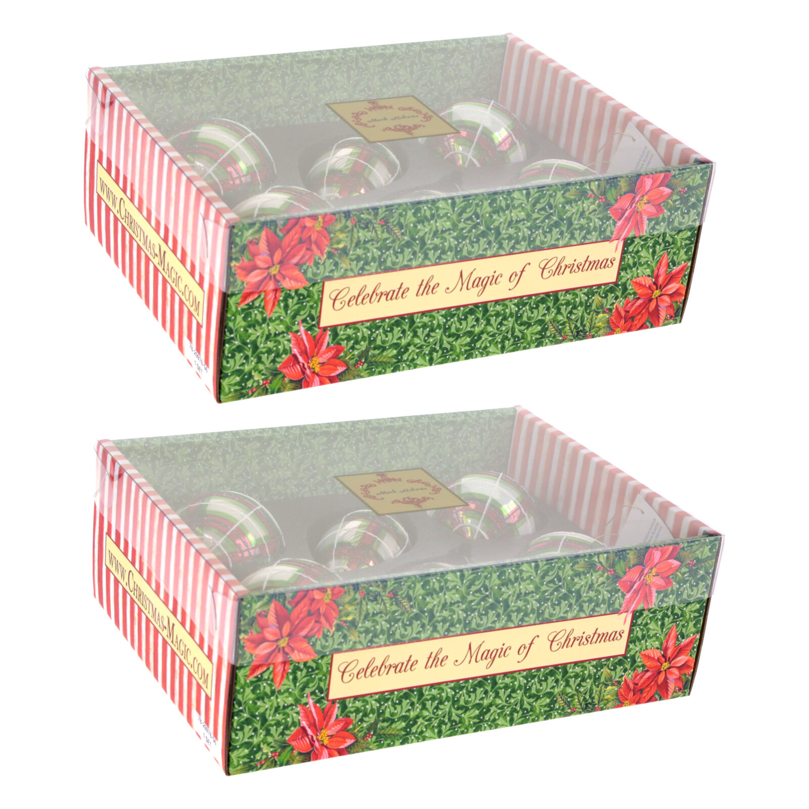 Red and Green Plaid Ornament, Assortment of 3 - 3 Inches, Set of 12 - Image 2