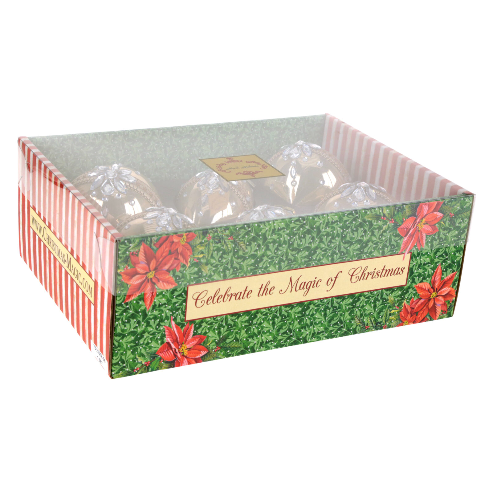 Fancy Jewel Ornament, Assortment of 3 - 4 Inches, Set of 6 - Image 2