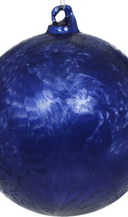 Frosted Ball Ornament - 5 Inches, Set of 4