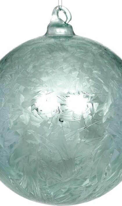 Frosted Ball Ornament - 6 Inches, Set of 4