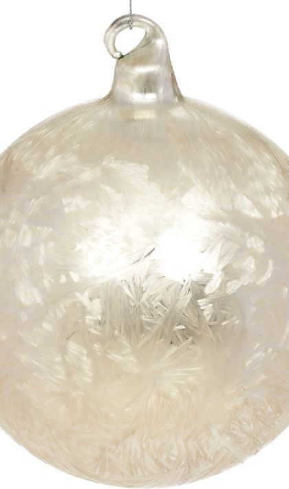 Frosted Ball Ornament - 5 Inches, Set of 12