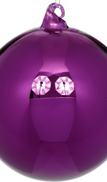 Shiny Ball Ornament - 6 Inches, Set of 4