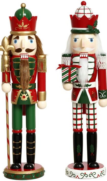Royal Nutcrackers, Set of  2- 15 Inches