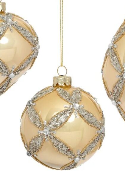 Fancy Diamond Ornaments, Assortment of 3 - 3-4 Inches, Set of 6, 78-59540