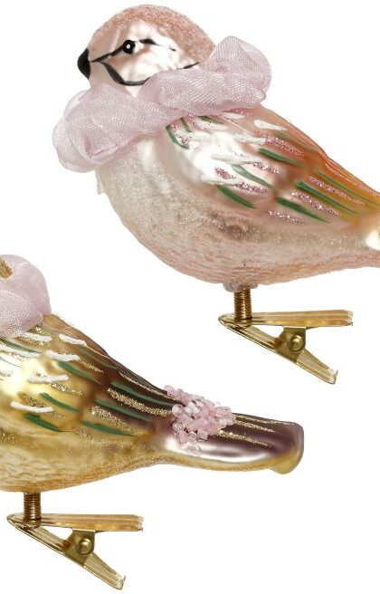 Graduate Bird With Clip, Set of 2 - 3.5 Inches