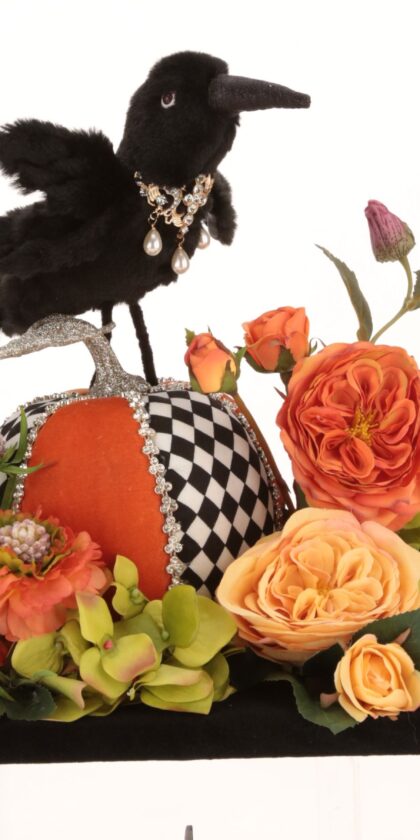 PUMPKIN CROW TABLESCAPE 16" X 14"