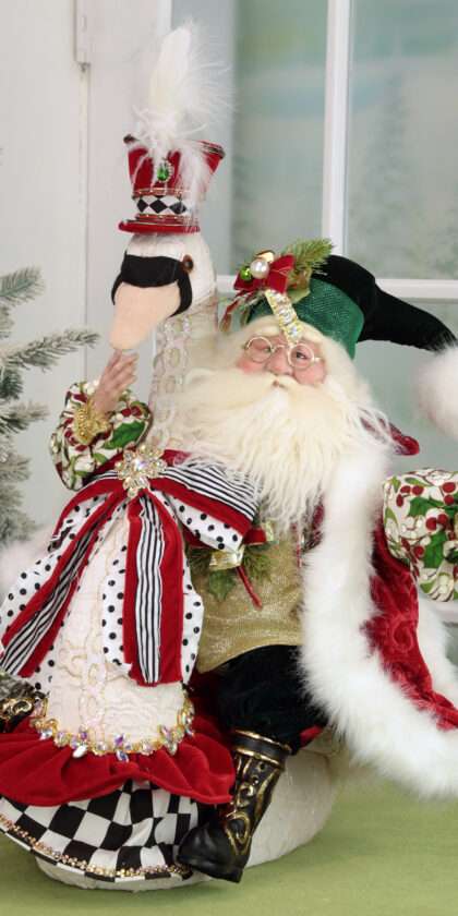 Santa On Swan - One Of A Kind - FREE SHIPPING