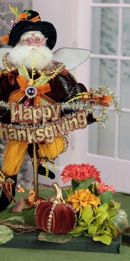 Thanksgiving Fairy on Floral Base - Few of a Kind