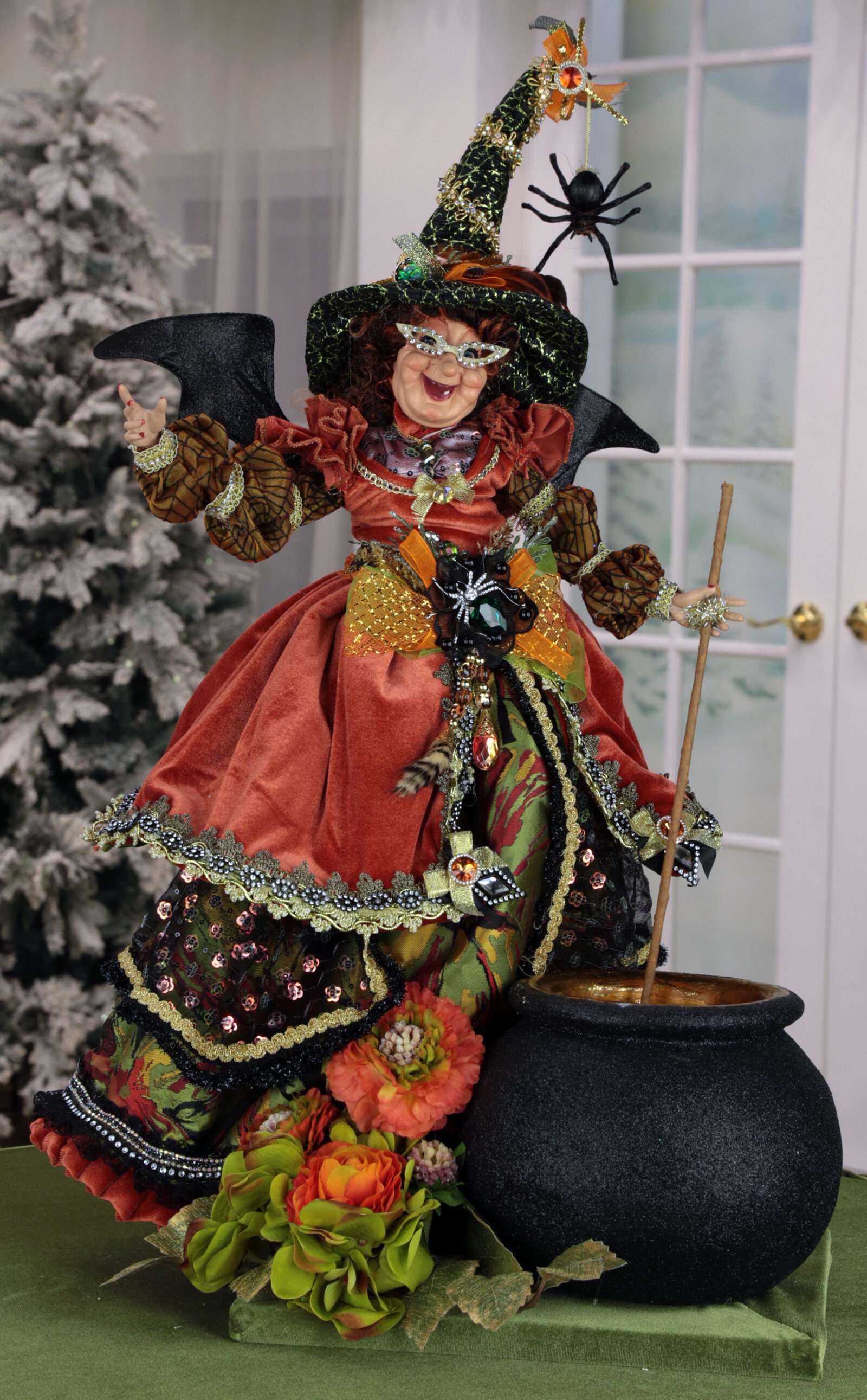 Orange Wicked Witch With Couldron 26 Inches Free Shipping