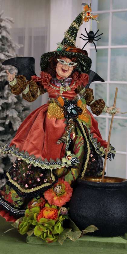 Orange Wicked Witch With Couldron 26 Inches Free Shipping