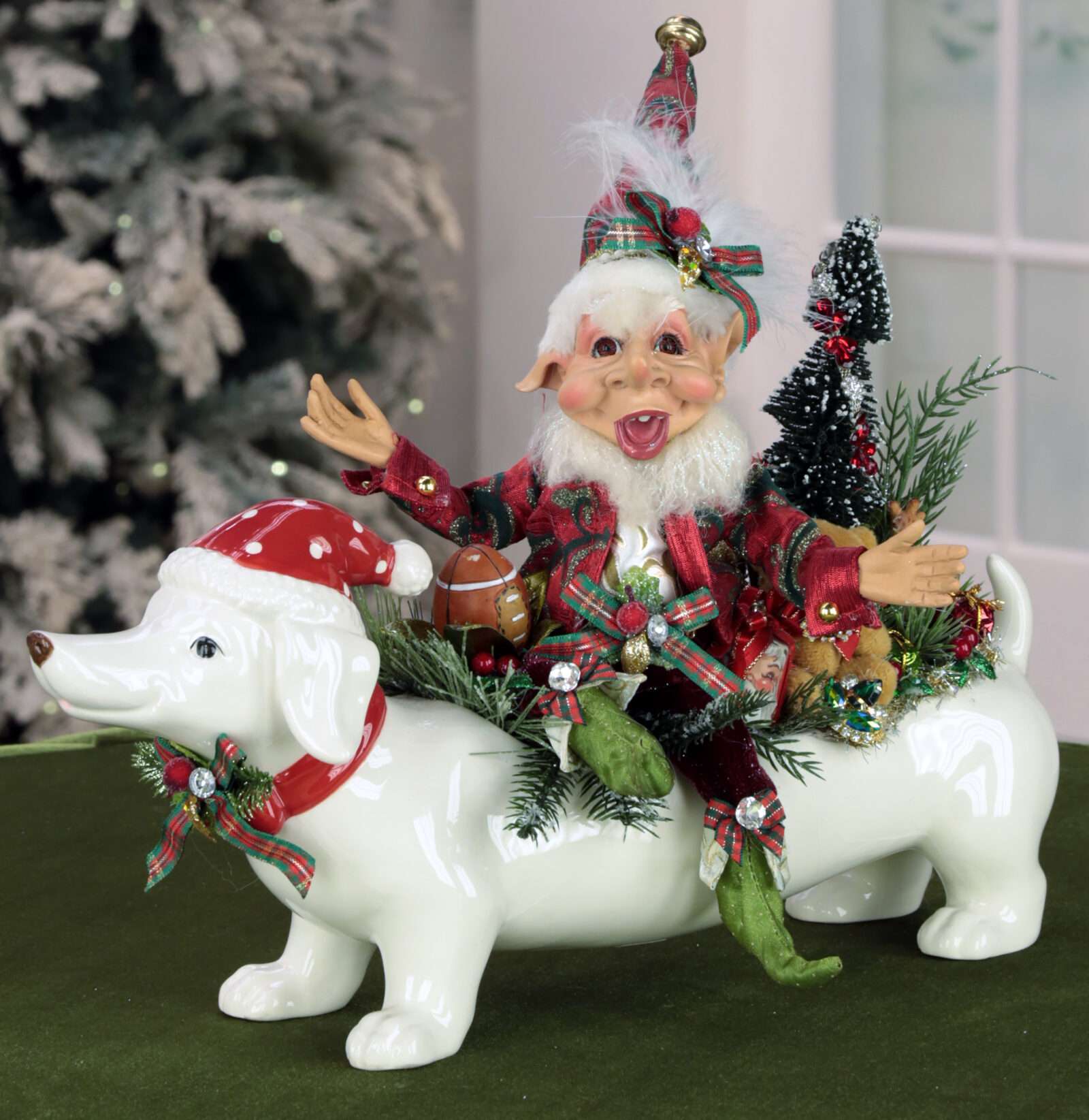 Signed by Mark, Hound Dog Elf,  16x12",  AI-57640
