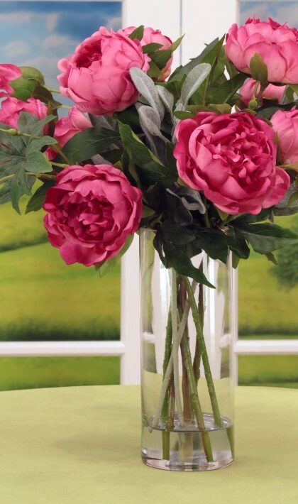 Luscious Peony Vase - 20 Inches