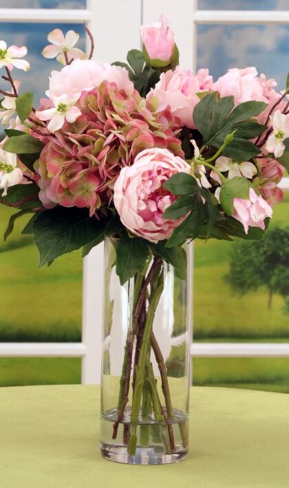 Peony Hydrangea Bouquet - 19 Inches